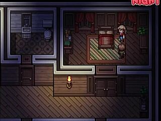 Watching porn with big-titted woman in hentai zombies retreat part 5