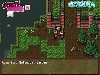 Watching porn with big-titted woman in hentai zombies retreat part 5