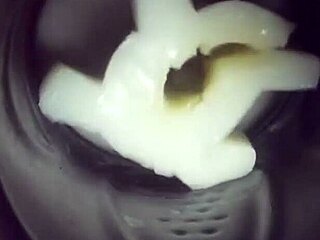 深入我的Fleshlight，粘稠内射。