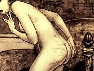 复古色情绘画经典卡通风格