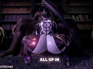 Widow Maker用大屁股在3D卡通Hentai PMV中支配