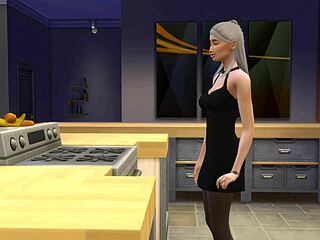 Stepson gets stepmother pregnant on New Year’s Eve in animated hentai