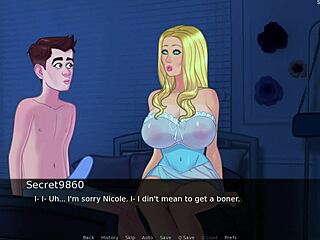 Stepmom seduces son with big cock in 3D hentai game