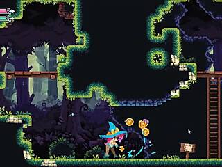 Flip Witch Pixel Hentai Game Ep 2 Huge Sextoy for Big Monster Girl