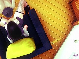 博人传3D色情：日向雏田和日向雏田在狂野舔阴中喷水