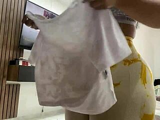 Hot Latina BBW Caught on Hidden Cam in Bedroom