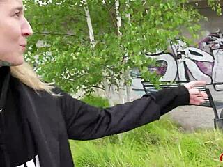 German scout picks up tattooed MILF for crazy sex