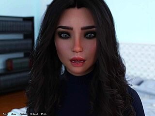 Hot brunette in 3D game Dik 143 enjoys big cock