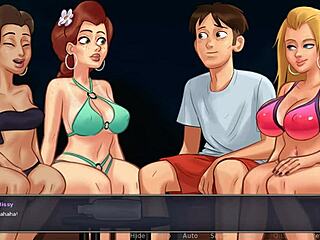 Group party in summertime saga anime.