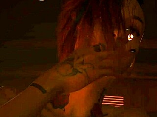 Judy Alvarez banging hot girl in cyberpunk lesbian animation?