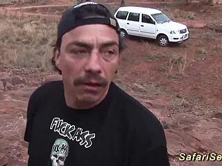 Skinny African Babe Gets Fucked Outdoors With Extreme Gagging And Big Cock