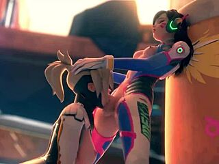 饥渴的 Mercy 给 DVA 一个邋遢的深喉咙