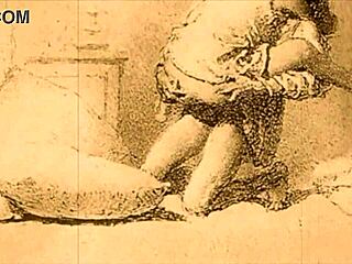 vintage erotic illustration brings back steamy old-school vibes