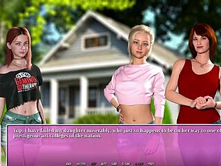 Hot blonde bestie's curves ignite summer city heatwave