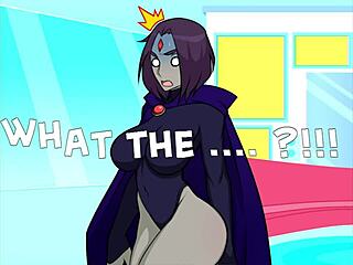 2D porn game with anime-style Raven from Foxicube Games