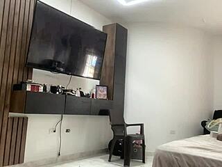 Hot Latina BBW Caught on Hidden Cam in Bedroom
