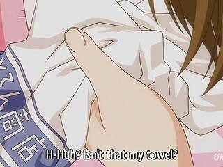 Subtitled Hentai with double penetration and creampie