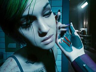 3D animated lesbian sex adventure in a cyberpunk world