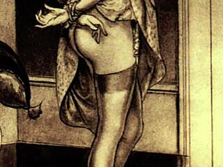 复古色情绘画经典卡通风格