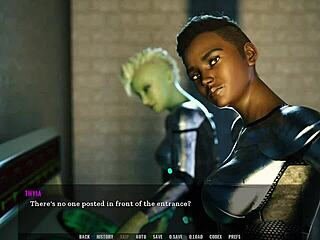 她渴望在狂野的hentai动作中受精