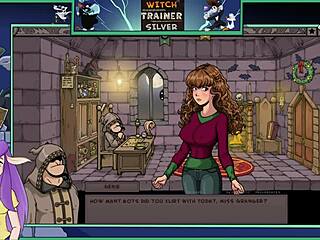 Harry Potter-themed game with sexy witch trainer in anime style