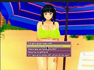 丰满的Mya在海滩性爱冒险中疯狂！