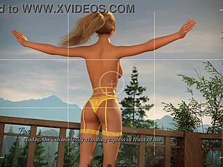 Beautiful blonde gets an outdoor footjob in Dreamland - episode 16