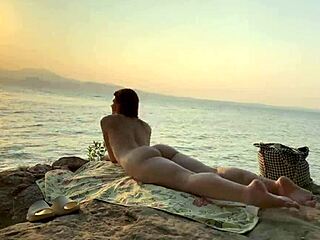 European redhead gets nailed on the nudist beach