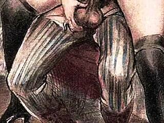 Vintage Erotic Drawings Showcase Classic Anime Style