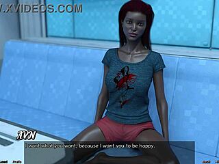 Married curvaceous black bride is upset with me in this anime porn video