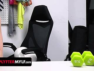 Busty PE coach caught shoplifting?