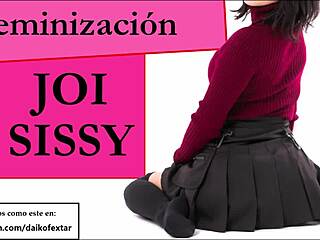 Joi sissy, wanna try feminization with miniskirt and condom cei?