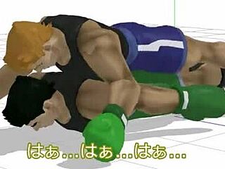 Little Mac gets punched and fucked in gay anal sex scene