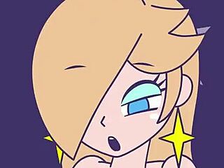 a wild tale of princess rosalina getting her 1up in hentai style.
