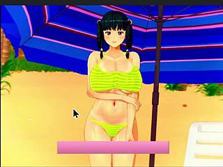 丰满的Mya在海滩性爱冒险中疯狂！