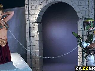 A princess in chains has rough sex with a big cock
