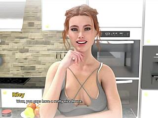 Karthik fucks Riley in his dream with blowjob and footjob