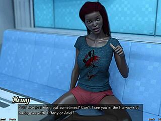 Married curvaceous black bride is upset with me in this anime porn video