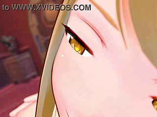 Pyra and Mythra: Aegis from Xenoblade in 3D animation