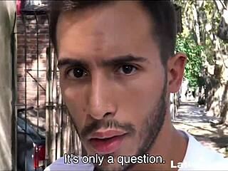 Amateur Young Straight Twink Latino Experiences First Gay Sex With Stranger For Cash In POV