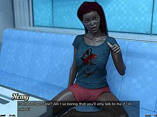 Married curvaceous black bride is upset with me in this anime porn video