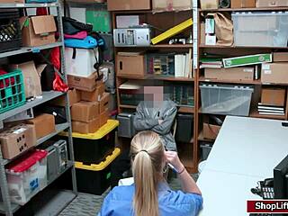 Lp Officer Performs Handjob On Shoplifter In Office