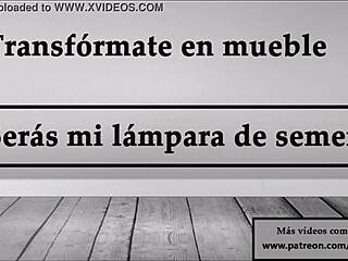 Transform Into Furniture As My Semen Lamp Joi In Spanish