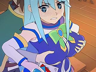 Mamada’s tits get creamed in a hot anime scene