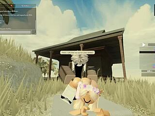 roblox game featuring cute characters in action