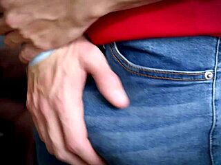Muscular hunk catches his neighbor spying on him and gives him a raw and hairy ass fucking