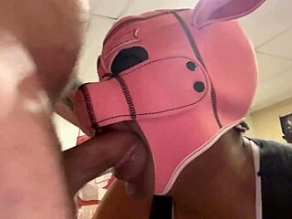 Intense Black Pig Facefuck Drooling