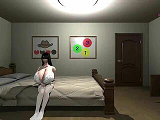 3D video of a big tits cumshot in the maid room