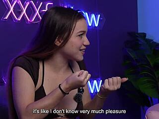 Majo's big natural tits and gay anal play