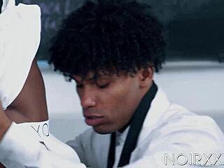 ebony dudes adrian hart and tony genius kiss passionately before bareback missionary